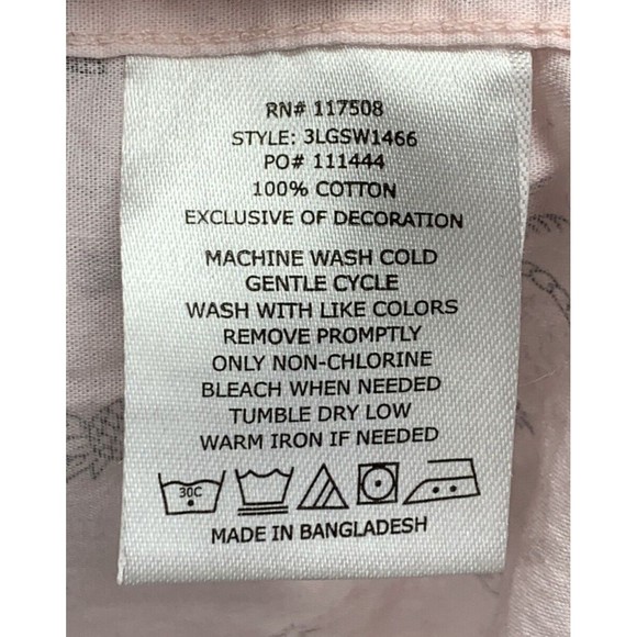 Levi’s Hawaiian Shirt Men's Size XL Pink Palm Trees Flamingos Pineapples Short - Picture 10 of 11